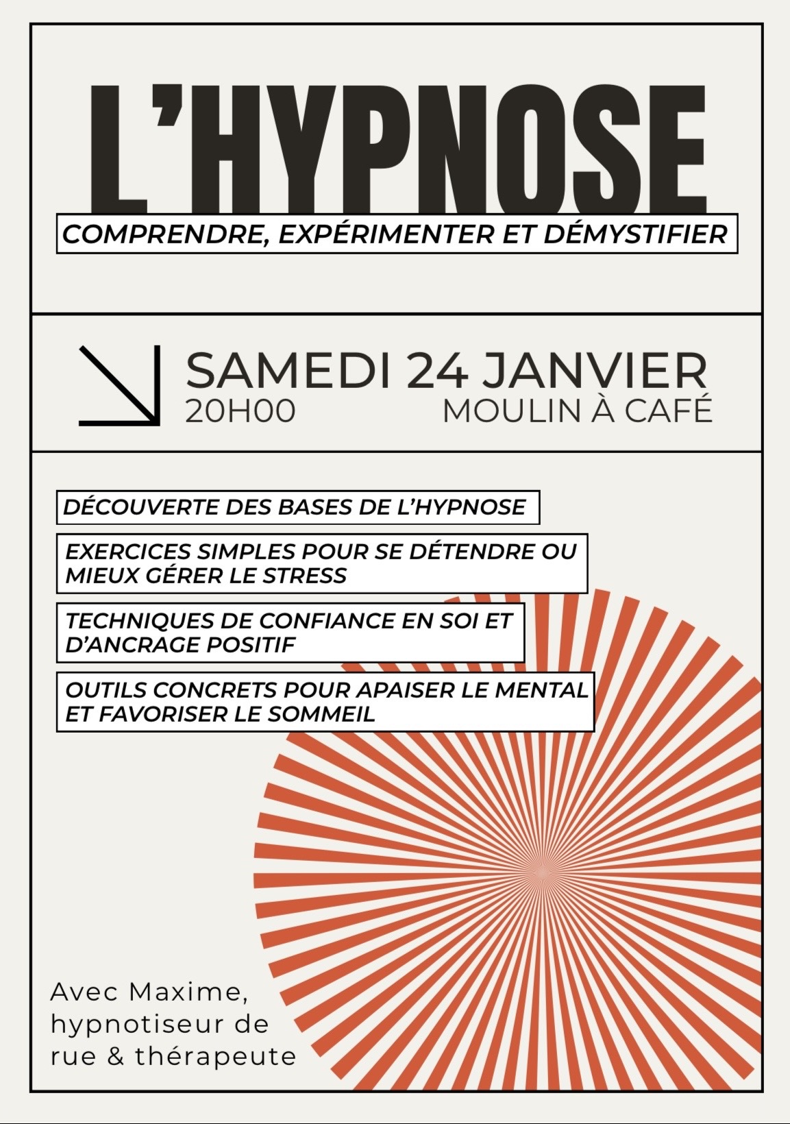 Atelier Hypnose - Révélez vos super-pouvoirs